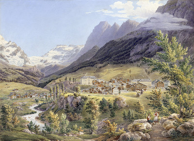 Leukerbad, par Johan Jacob Meyer (Meier)