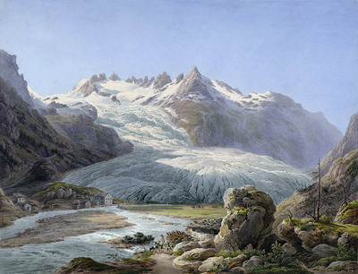 Glacier du Rhône par Johan Jacob Meyer (Meier)