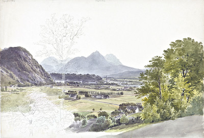 Vue de Salzbourg par Johann Jakob Meyer (Meier)
