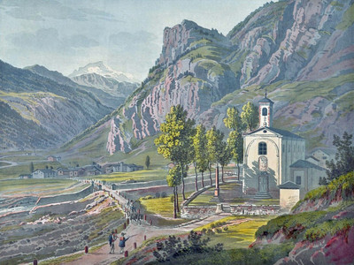  Campo Dolcino par Johan Jacob Meyer (Meier)
