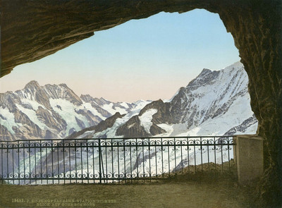 Station Eismeer, Schreckhorn, Klein Fiescherhorn, en 1900, par Photoglob N°0000018493 Station Eismeer, Schreckhorn, Klein Fiescherhorn, en 1900, par Photoglob N°0000018493
