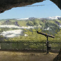 Fenêtre de la station Eigerwand, en 1900, par Photoglob N°0000018367