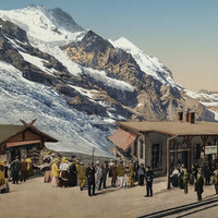 Station Eigergletscher, Jungfrau, en 1900, par Photoglob N°0000017796