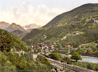 Kardaun et Rosengarten, en 1900 par Photoglob N°0000017392 Kardaun et Rosengarten, en 1900 par Photoglob N°0000017392