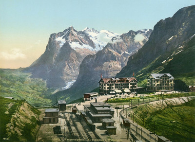 Kleine-Scheidegg en 1900, par Wehrli N°0000003872