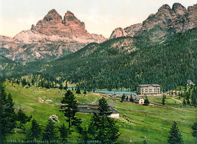 Lac Misurina en 1900 par Photoglob N°0000017358 Lac Misurina en 1900 par Photoglob N°0000017358