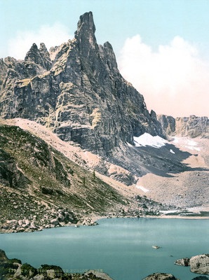 Lac Sorapis, Monte Zurlon, en 1900, par Photoglob N°0000017393 Lac Sorapis, Monte Zurlon, en 1900, par Photoglob N°0000017393
