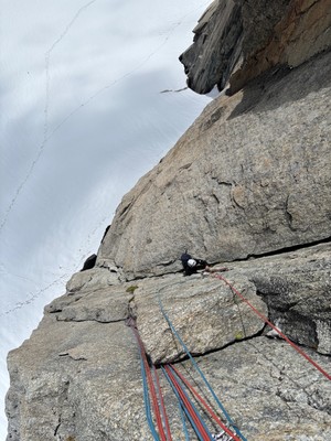 L2, dans la très belle fissure à doigt 
