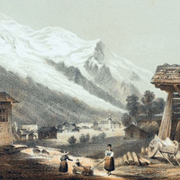 Mont Blanc, Glacier des Bossons, par Adrien Cuvillier