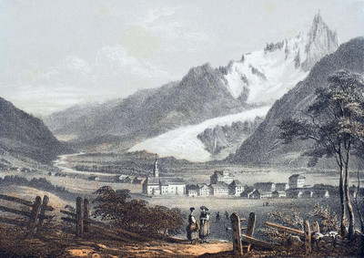 Chamonix, Glacier des Bois, Drus, par Adrien Cuvillier