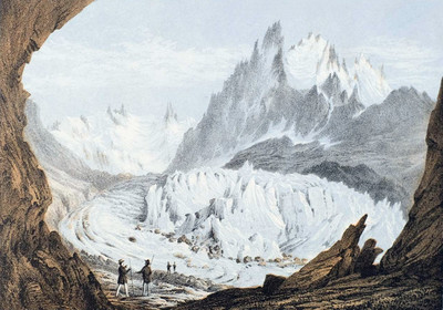 La mer de Glace vue du Chapeau par Adrien Cuvillier