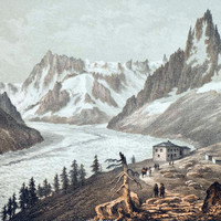 Grandes Jorasses, Dent du Géant, Mer de Glace, Aiguilles de Chamonix vues du Montenvers par Adrien Cuvillier