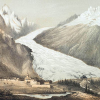 Glacier d'Argentière, Aiguille du Chardonnet, Aiguille Verte, par Adrien Cuvillier