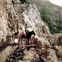 Ancienne route du Caucase, en 1900, par photoglob N°0000008874
