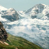 Mönch, Eigergletscher, en 1900, par Photoglob N°0000017053
