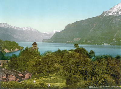 Lac de Brienz, en 1900, par Photoglob N°0000001266