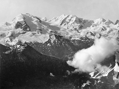 Monte Rosa - Lyskamm - Castor - Pollux 1885, par Vittorio Sella Monte Rosa - Lyskamm - Castor - Pollux 1885, par Vittorio Sella