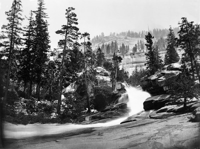 Nevada Falls, Yosemite par Carleton Watkins