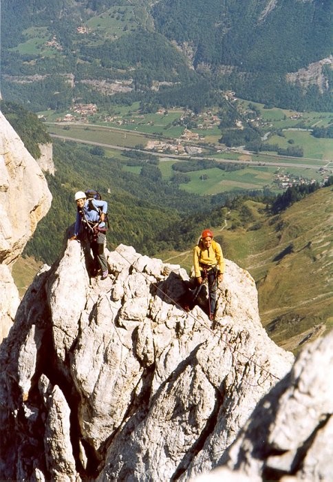 Pointe Percée, arête du doigt