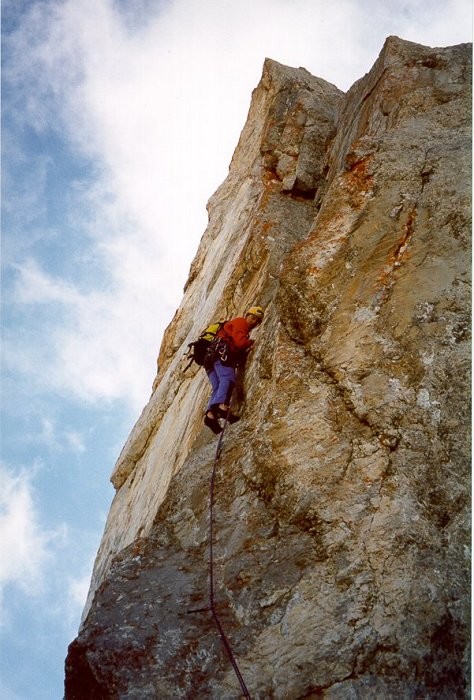 Pointe Percée, arete du doigt