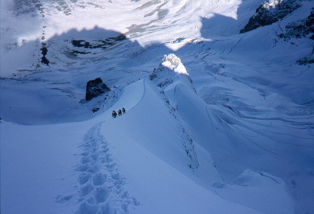 Arête de la pointe Isabella - 7h00 du matin