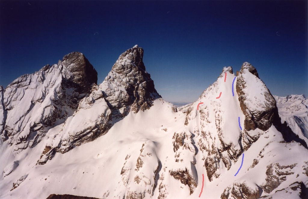 Aiguille Septentrionale D Arves Ou Tete De Chat Couloir Du Miaou Camptocamp Org