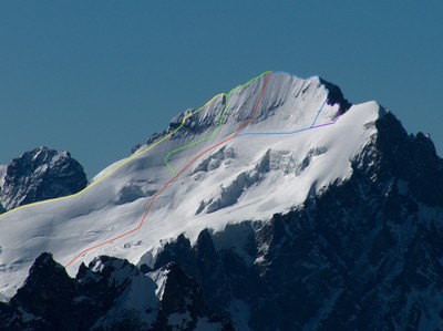 Barre Des Ecrins Face N Couloir Coolidge Voie Directe Camptocamp Org