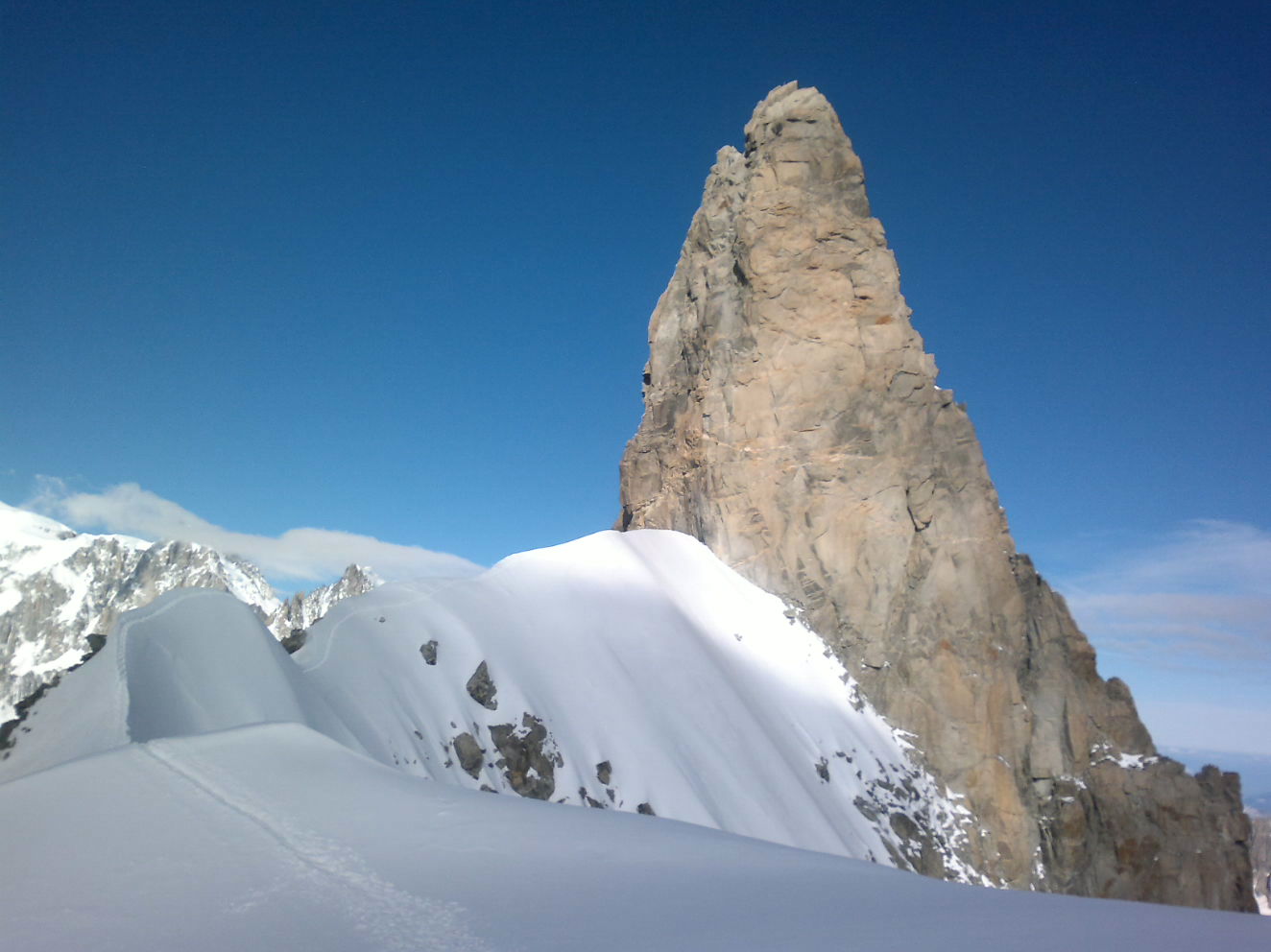 Aiguille de Rochefort Arêtes de Rochefort en AR et Dent du Géant