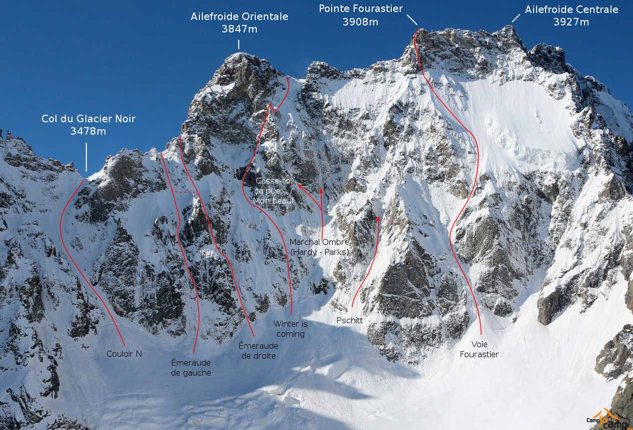 Ailefroide Pointe Fourastier Goulotte Pschitt Camptocamp Org