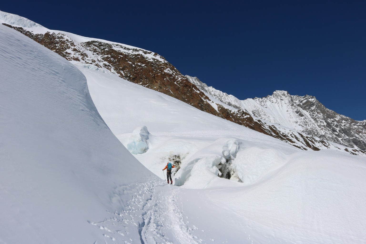 Passage proche des crevasses - Camptocamp.org